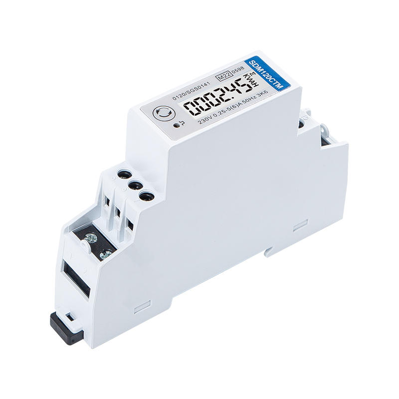 RS485 Modbus CT Type Din Rail Single Phase MID Energy Meter 