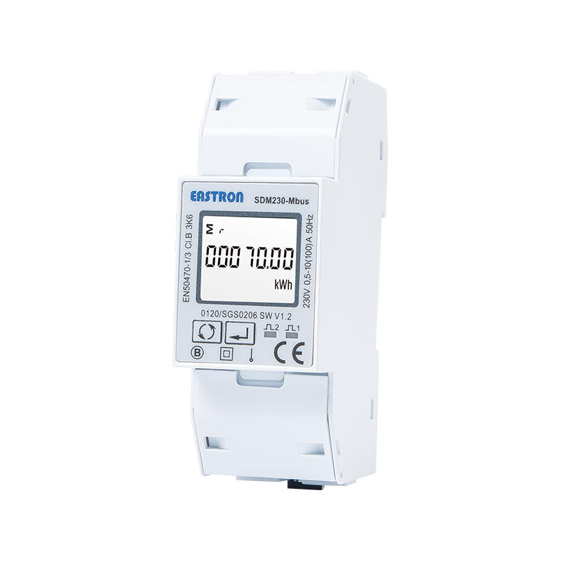 Mbus 100A 2 Module Size Single Phase Multi-function Energy Meter