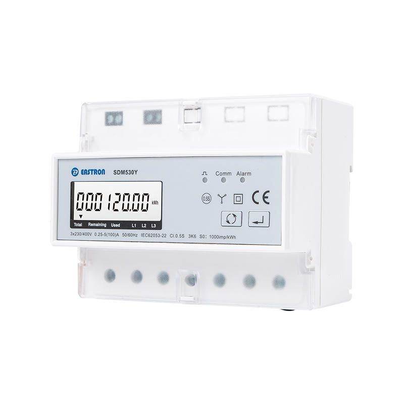 RS485 Built-in Relay Three Phase Multi-function Energy Meter for Prepay Solution