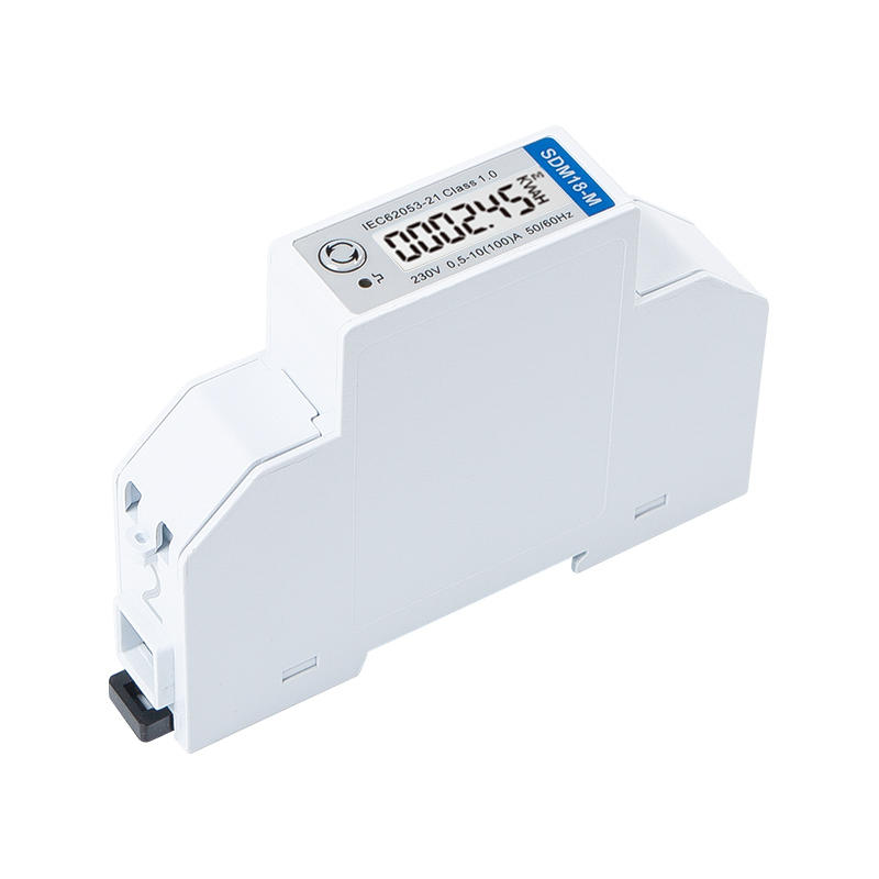 RS485 1 Module 100A Din Rail Single Phase Multi-function Energy Meter