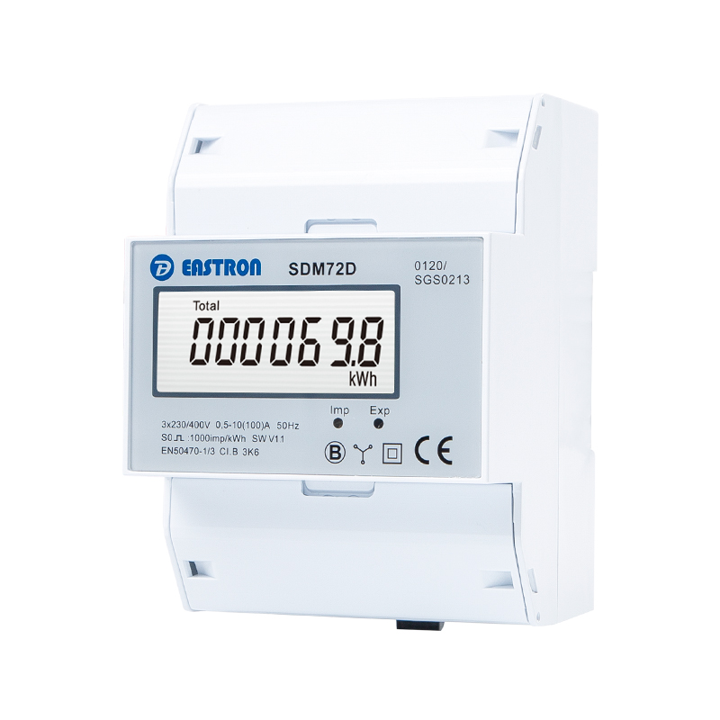 Din Rail Three Phase Electronic kWh meter with Pulse Output