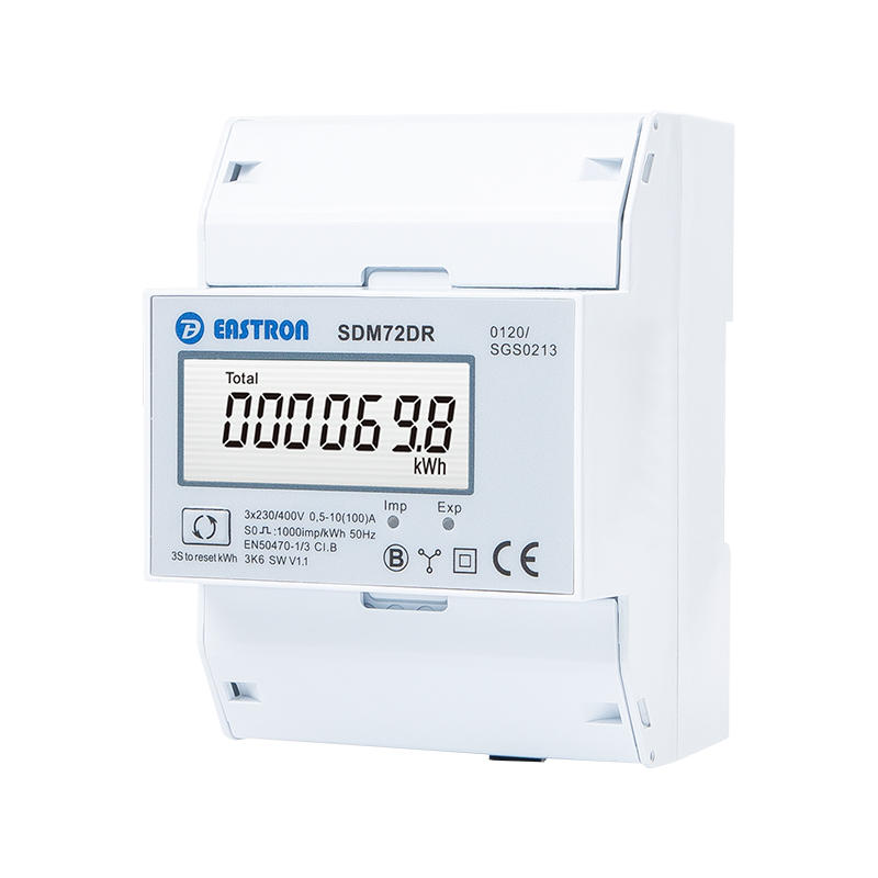 kWh and Power Measurement Three Phase Four Wire Din Rail MID Energy Meter