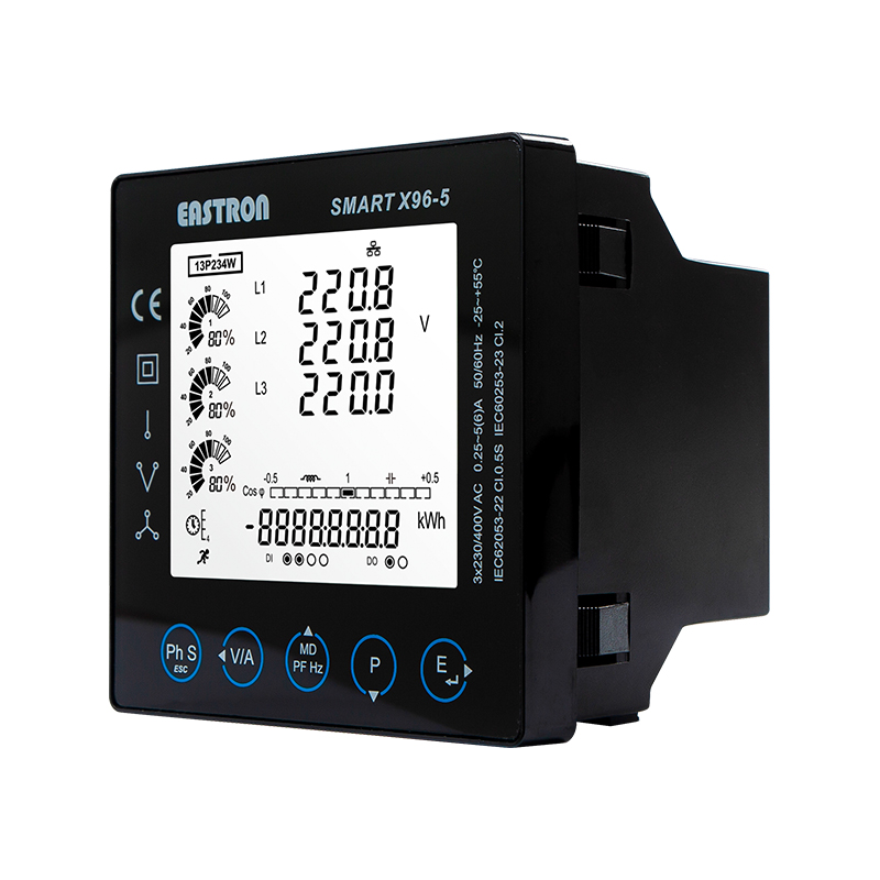 DI/DO RS485 Modbus 96x96 Panel Mounted Multi-function Power Analyzer