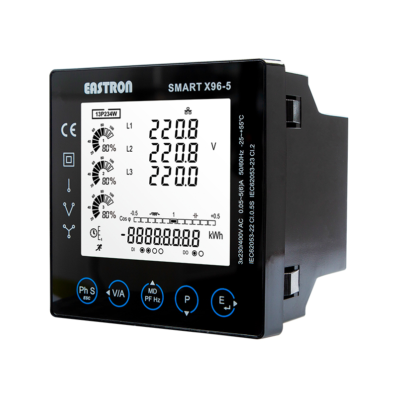 Ethernet Modbus TCP 96X96 Panel Mounted Multi-function Power Analyzer