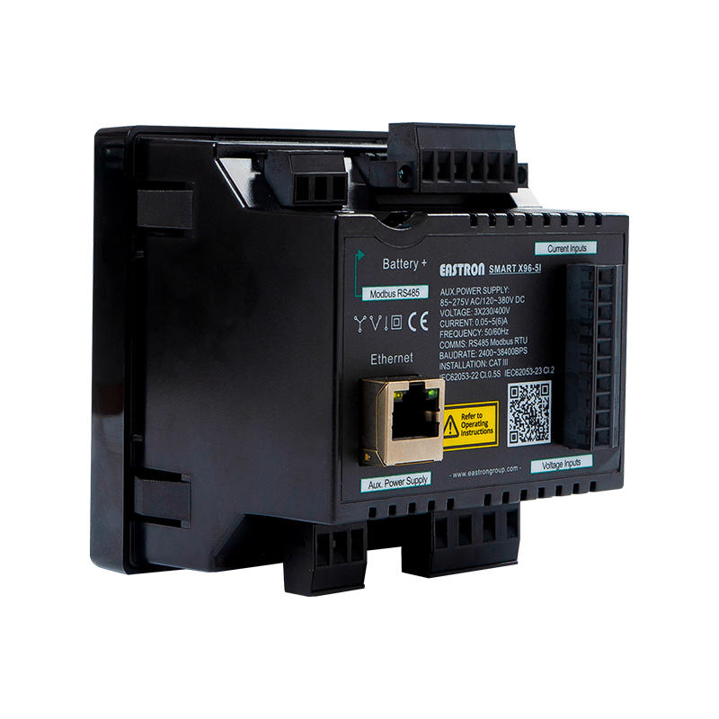 4DI 2DO Modbus TCP Three Phase Panel Mounted Panel Meter for Electricity Distribution