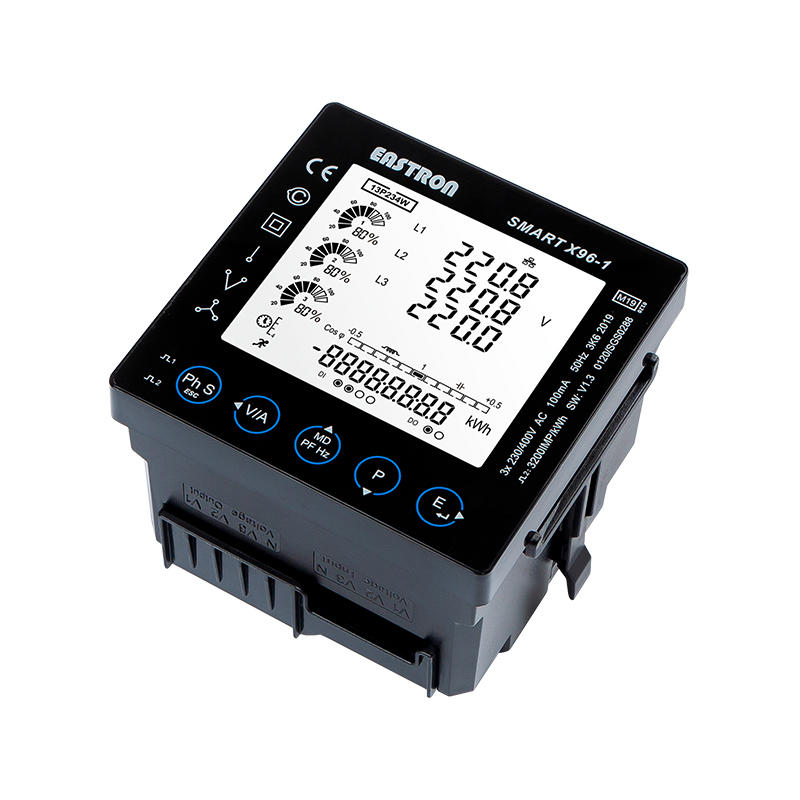 RJ CT Type  RS485 Modbus Panel Mounted MID Approved Power Analyzer