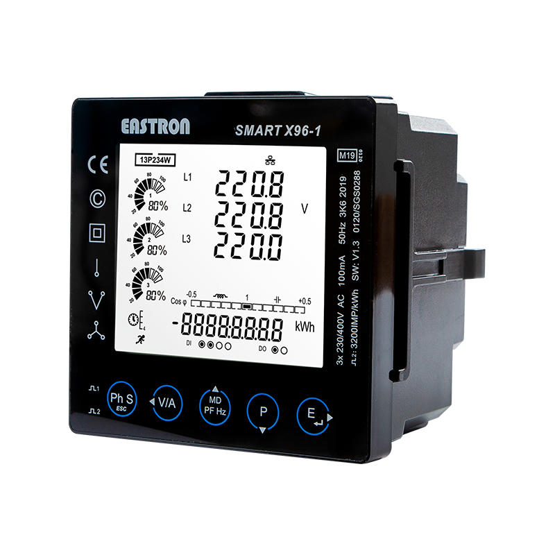 MID RJ CT Type Three Phase Panel Mounted Multi-function Panel Meter for Electricity Distribution