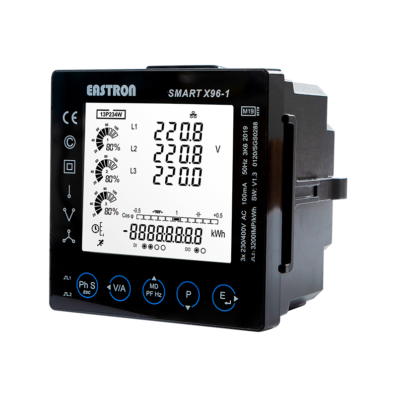 RJ CT Type  RS485 Modbus Panel Mounted Multi-function Power Analyzer