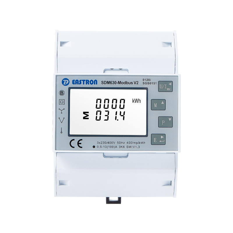 RS485 100A Din Rail Three Phase Multi-function Energy Meter