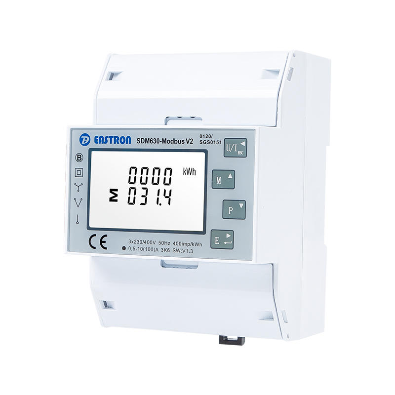 RS485 Modbus 100A Din Rail Three Phase MID Energy Meter