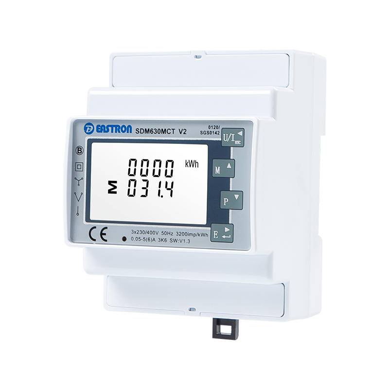 RS485 40mA CT operated Din Rail Three Phase Multi-function Energy Meter