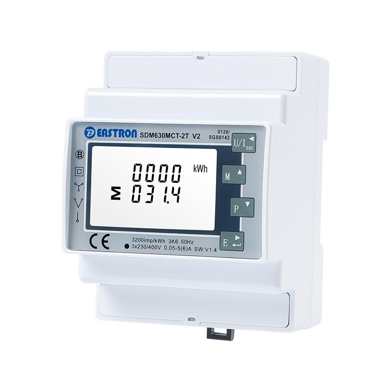 Dual Tariff RS485 Modbus CT Operated Din Rail Three Phase MID Energy Meter