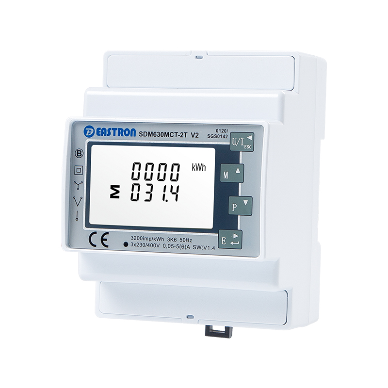 Dual Tariff CT Type Din Rail Multi-functional Three Phase ETL Energy Meter
