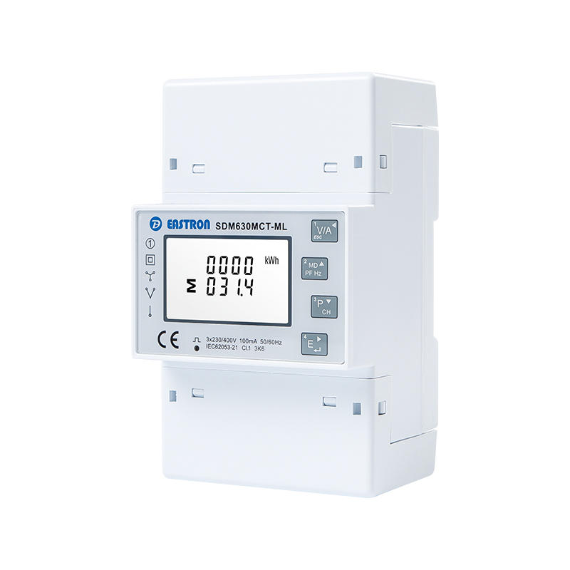 Ethernet Modbus TCP Quad Load Three Phase Energy Meter for Easy Click System