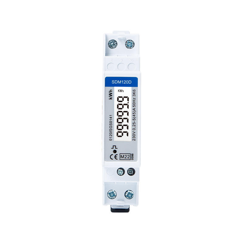 LCD Display Din Rail Single Phase MID Energy Meter  with Pulse Output