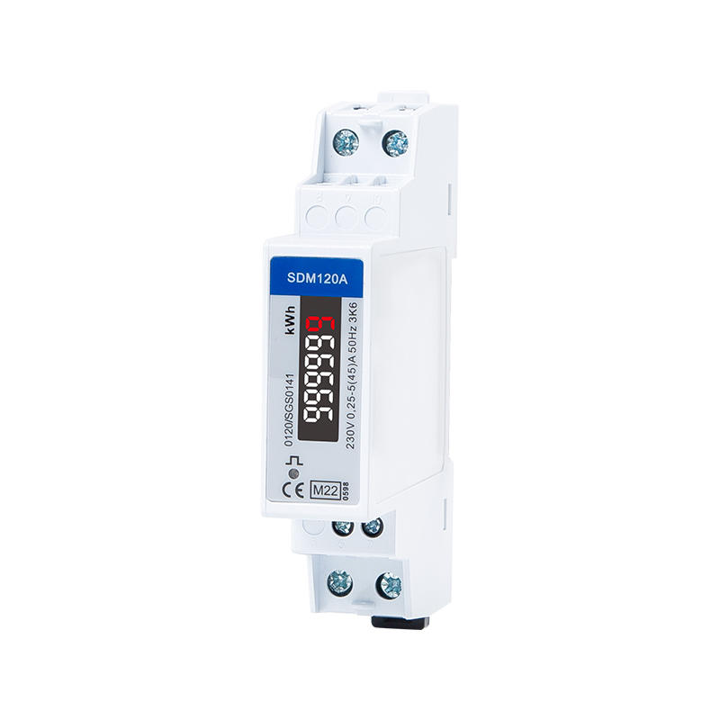 Analog Display Din Rail Single Phase Electronic kWh meter with Pulse Output