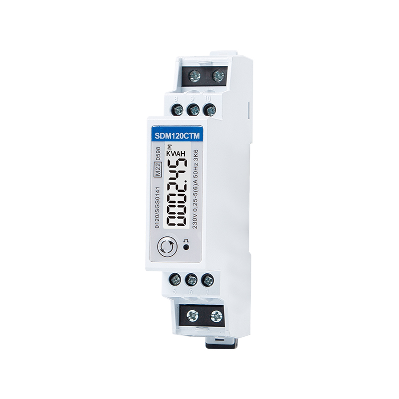 RS485 Modbus CT Type Din Rail Single Phase MID Energy Meter 