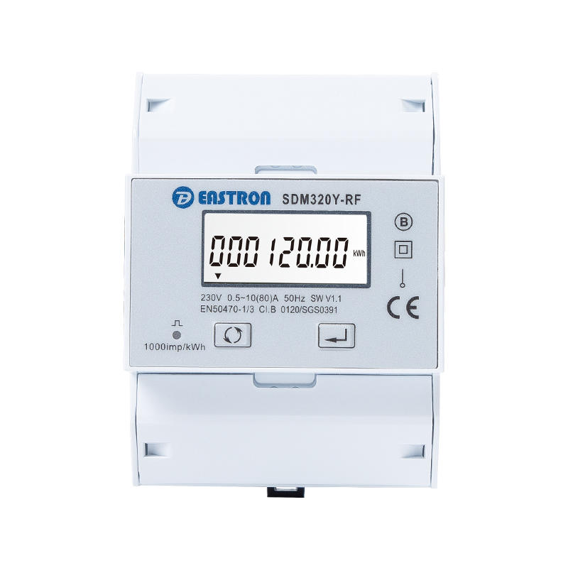 Prepaid IC RF Card Din Rail Single Phase Energy Meter  for Prepay System