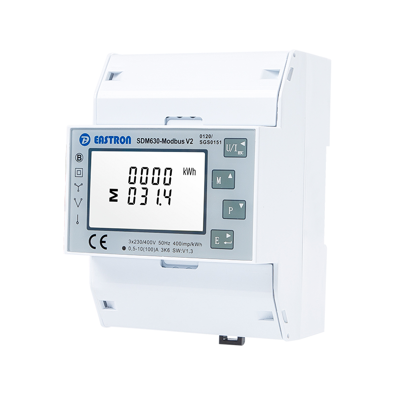 RS485 Modbus Din Rail Multi-functional Three Phase ETL Energy Meter