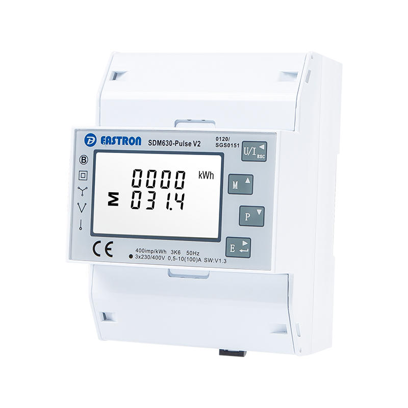 Pulse Output Din Rail Three Phase Multi-function Energy Meter
