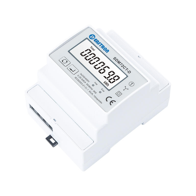 CT Type Din Rail Three Phase Electronic kWh meter with Pulse Output