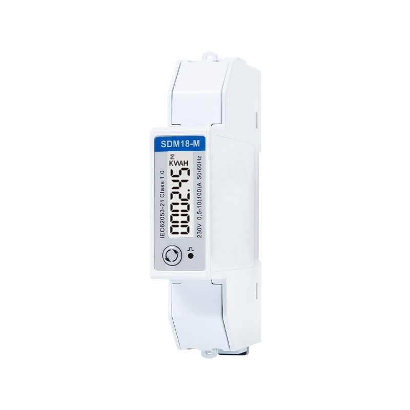 RS485 1 Module 100A Din Rail Single Phase Multi-function Energy Meter