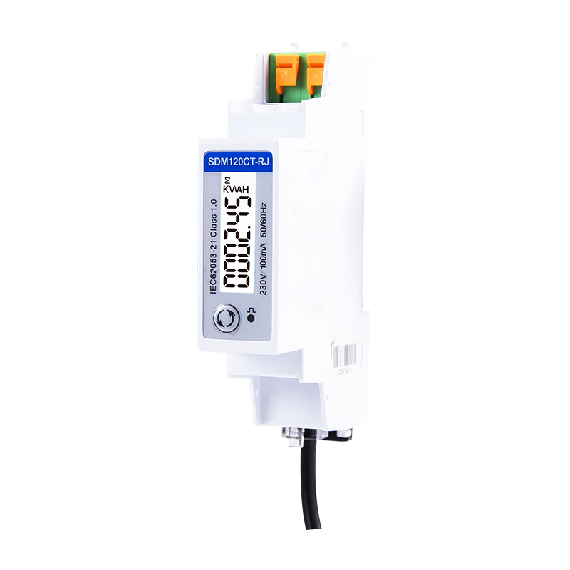 Single Phase RJ12 Connection Easy Click Multi-function Energy Meter, MID
