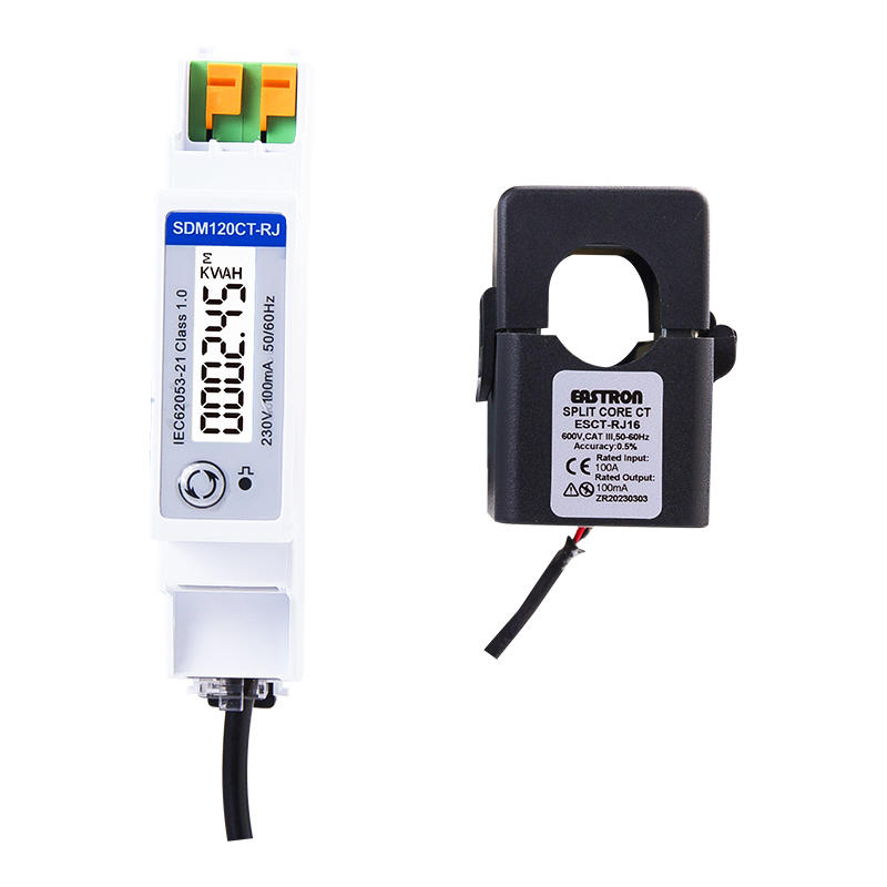 Single Phase RJ12 Connection Easy Click Multi-function Energy Meter, MID