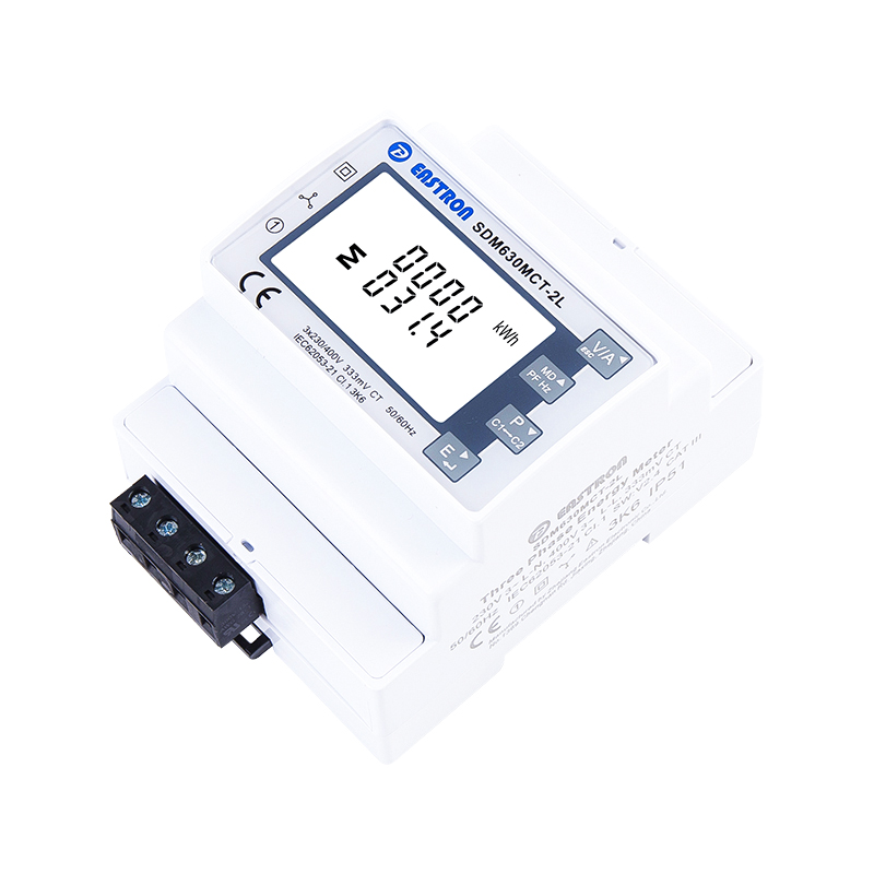 Dual Load RS485 Modbus Din Rail Three Phase Multi-function Energy Meter