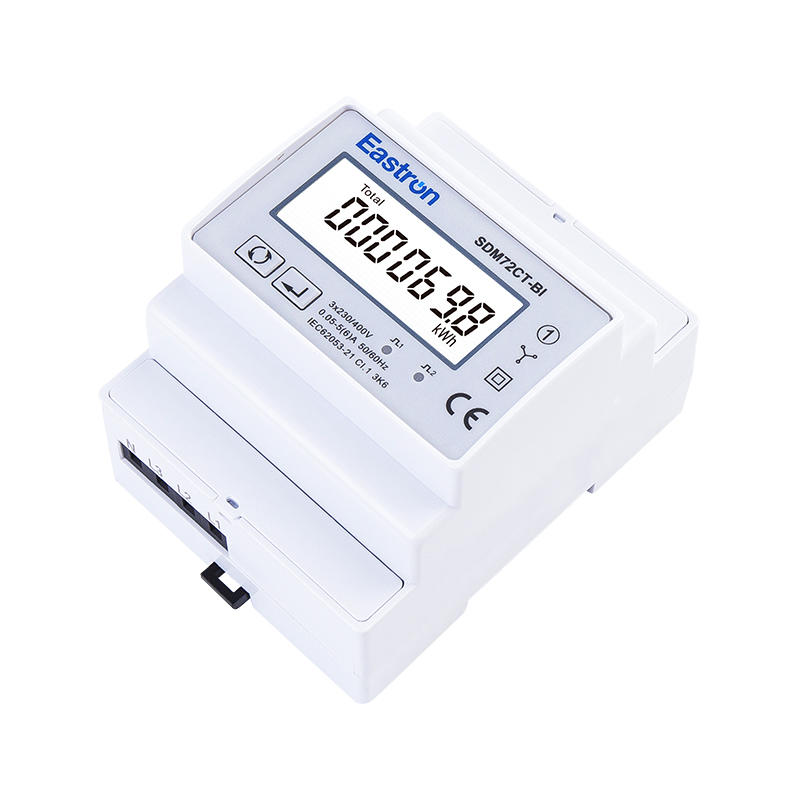 CT Type Din Rail Three Phase Electronic kWh meter with Bi-directional Measurement