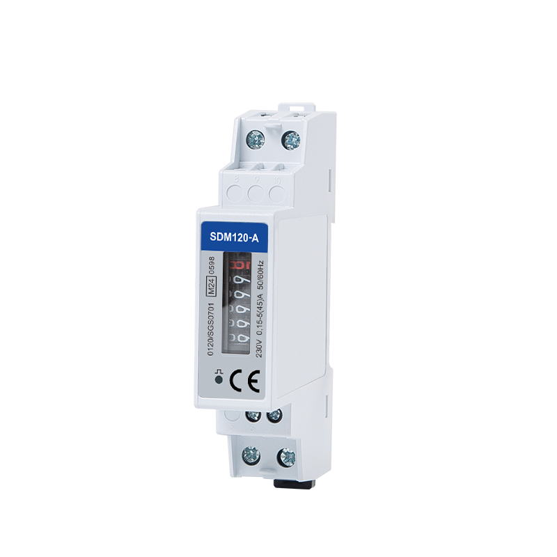 Analog Display Din Rail Single Phase MID Energy Meter  with Pulse Output