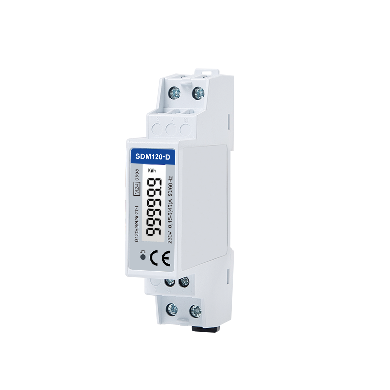 LCD Display Din Rail Single Phase MID Energy Meter  with Pulse Output