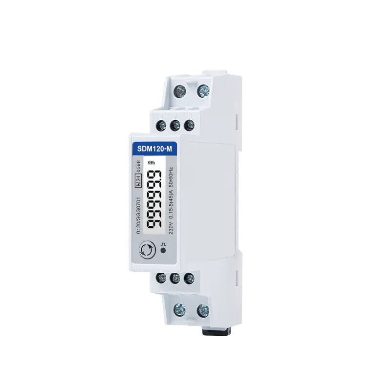 RS485 Modbus/DLT645 Direct Type Din Rail Single Phase MID Energy Meter 