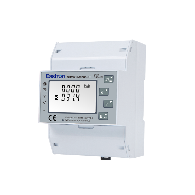Dual Power Sources Mbus Din Rail Three Phase Multi-function Energy Meter