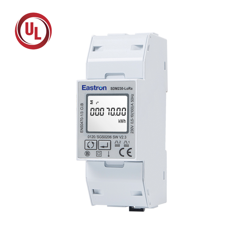 100A LoRaWAN Din Rail Single Phase MID Energy Meter 