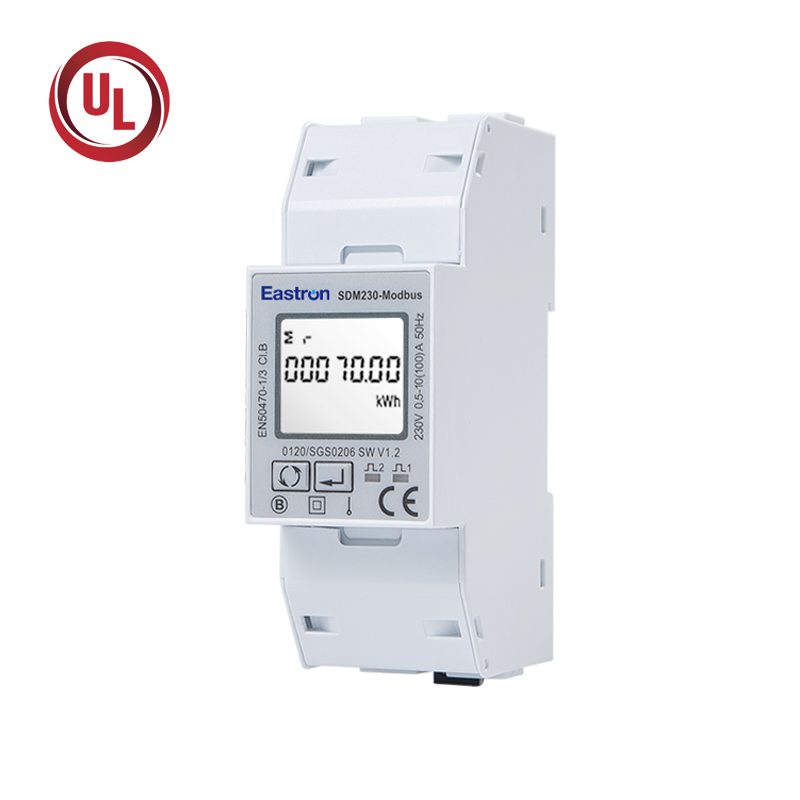 RS485 Modbus/DLT645 Din Rail Single Phase UL Energy Meter 