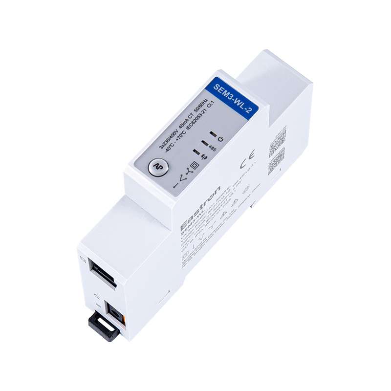 Compact Size Three Phase Din Rail Wifi Energy Meter with 3 in 1 CT