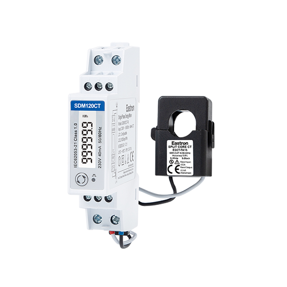 RCM 40mA CT Input Din Rail Single Phase Multi-function Solar PV /Zero Export Meter for PV Metering
