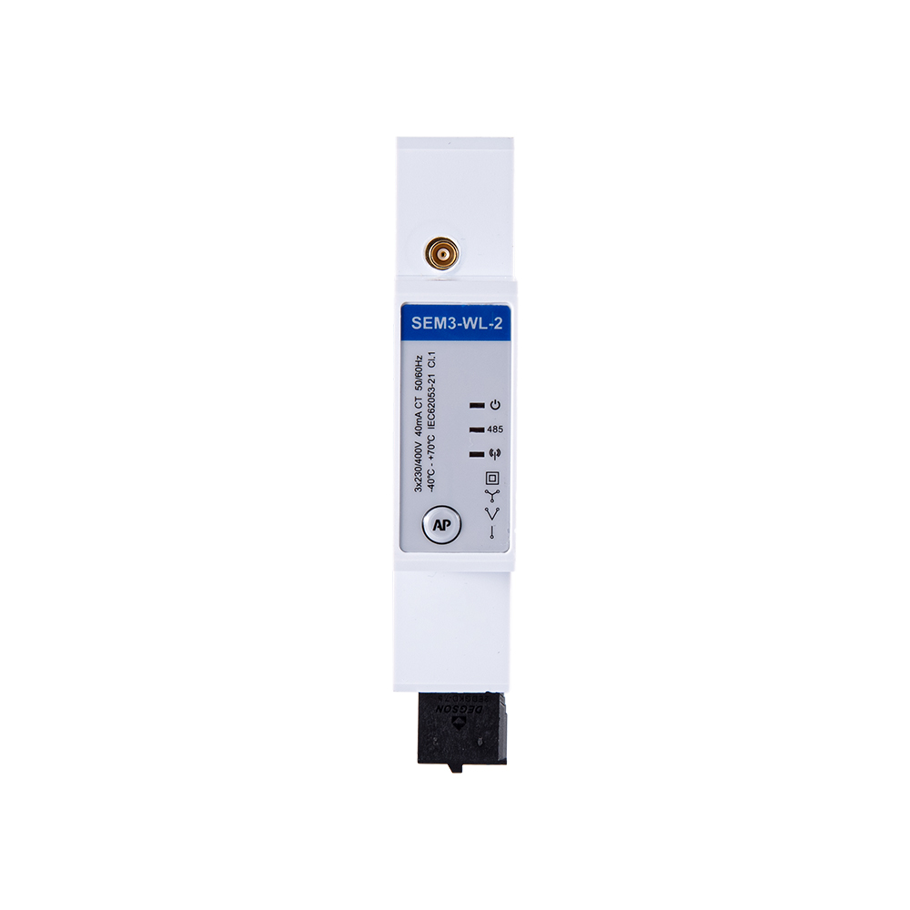 Din Rail Three Phase Multi-function Wifi Energy Meter with 3 in 1 CT