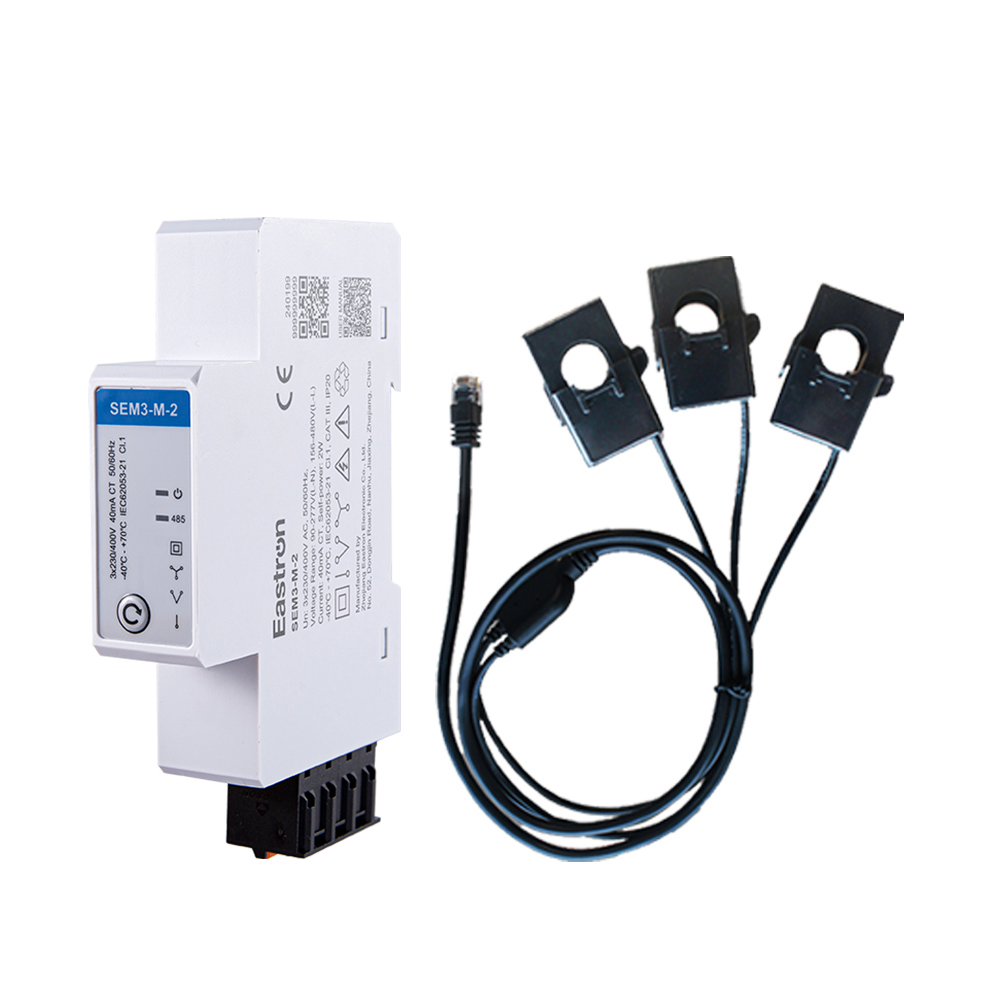 Din Rail Type RS485 Modbus Three Phase Mulit-function Energy Meter with CT Connection
