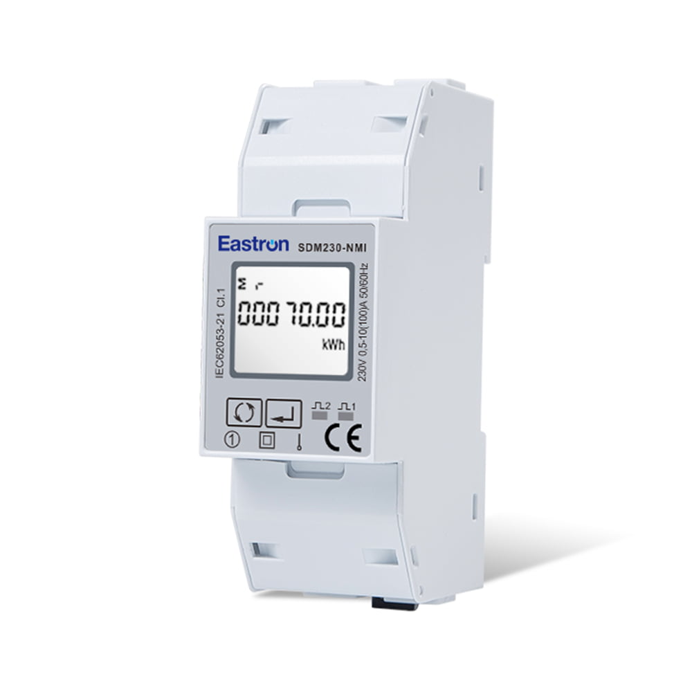 Din Rail Single Phase Multi-function Solar PV/Zero Export Meter with 50mS Data Update
