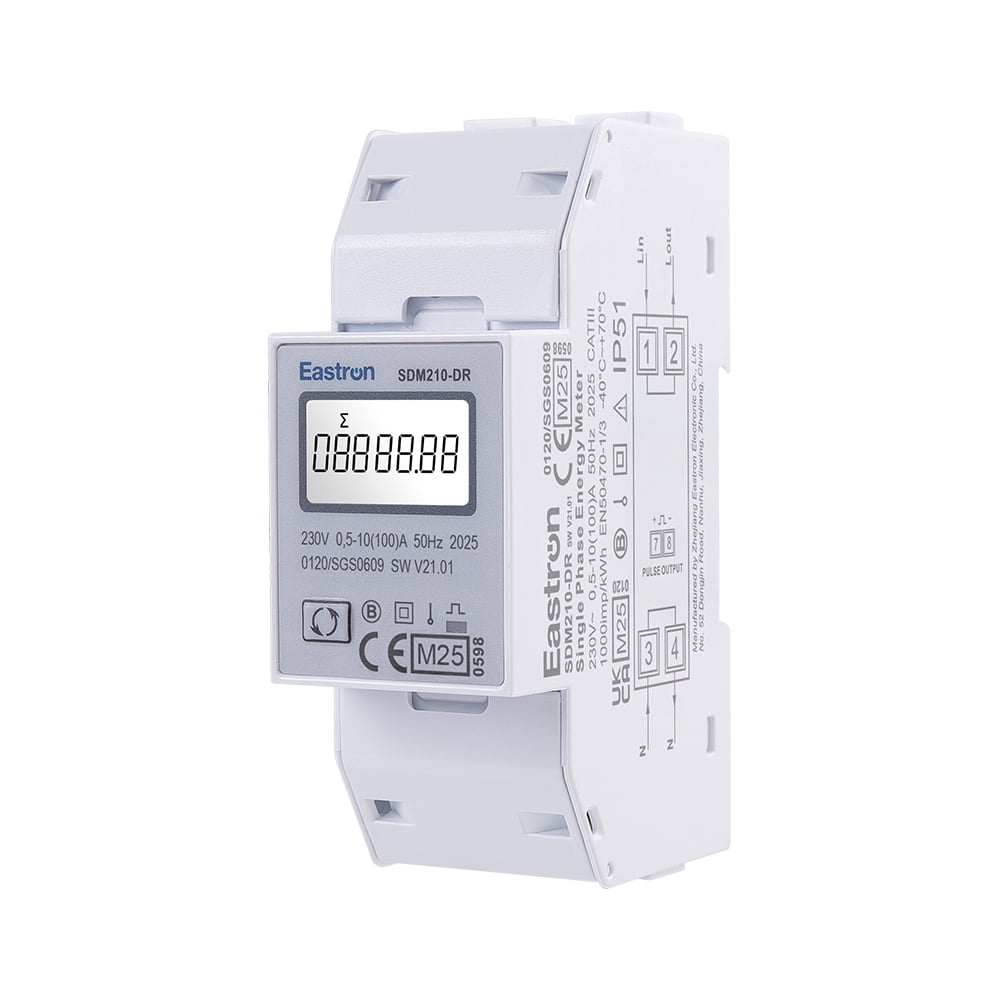 Resettable Din Rail Single Phase Electronic Energy meter with Pulse Output