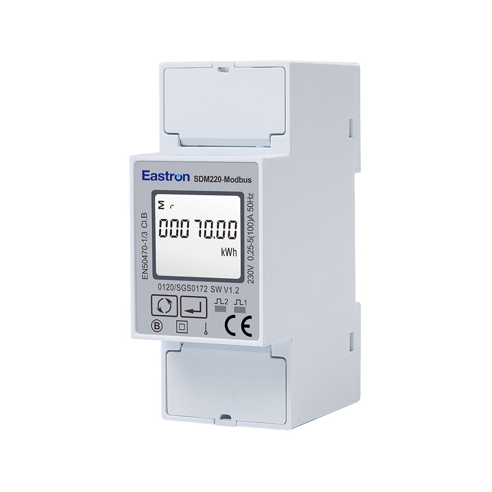 RS485 2 Module 100A Single Phase Multi-function Energy Meter