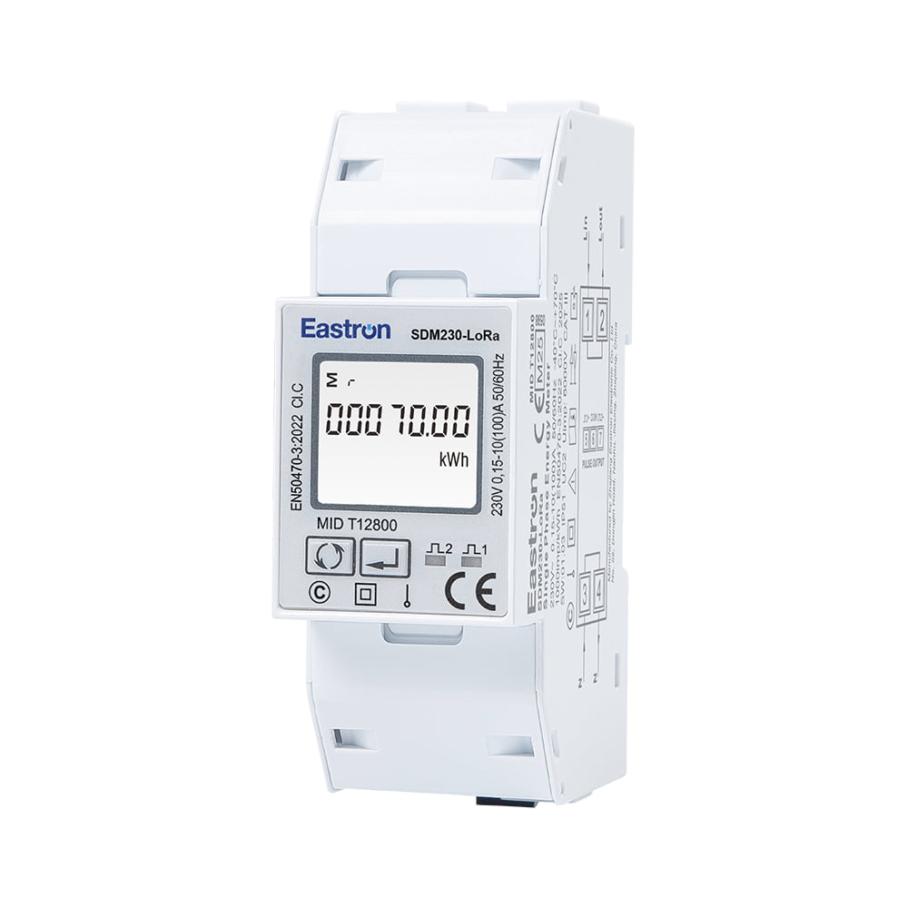 LoraWAN Din Rail Multi-function Single Phase ETL Energy Meter