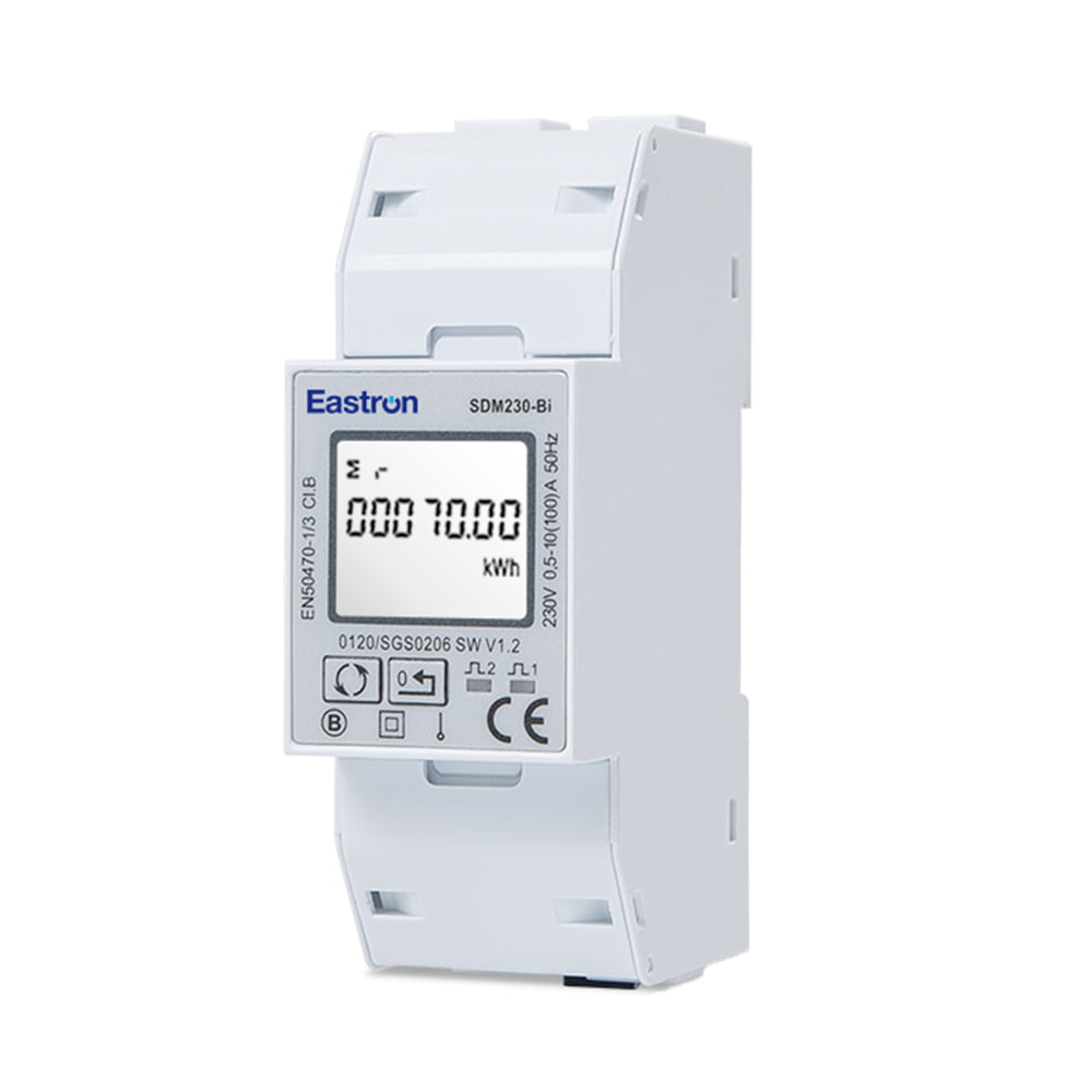 Bi-directional Din Rail Single Phase ETL energy Meter