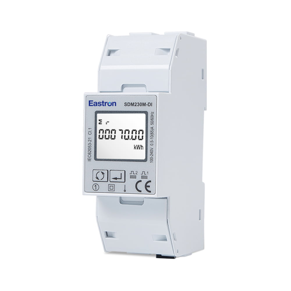 Digital Input RS485 65A Din Rail Single Phase ETL Energy Meter