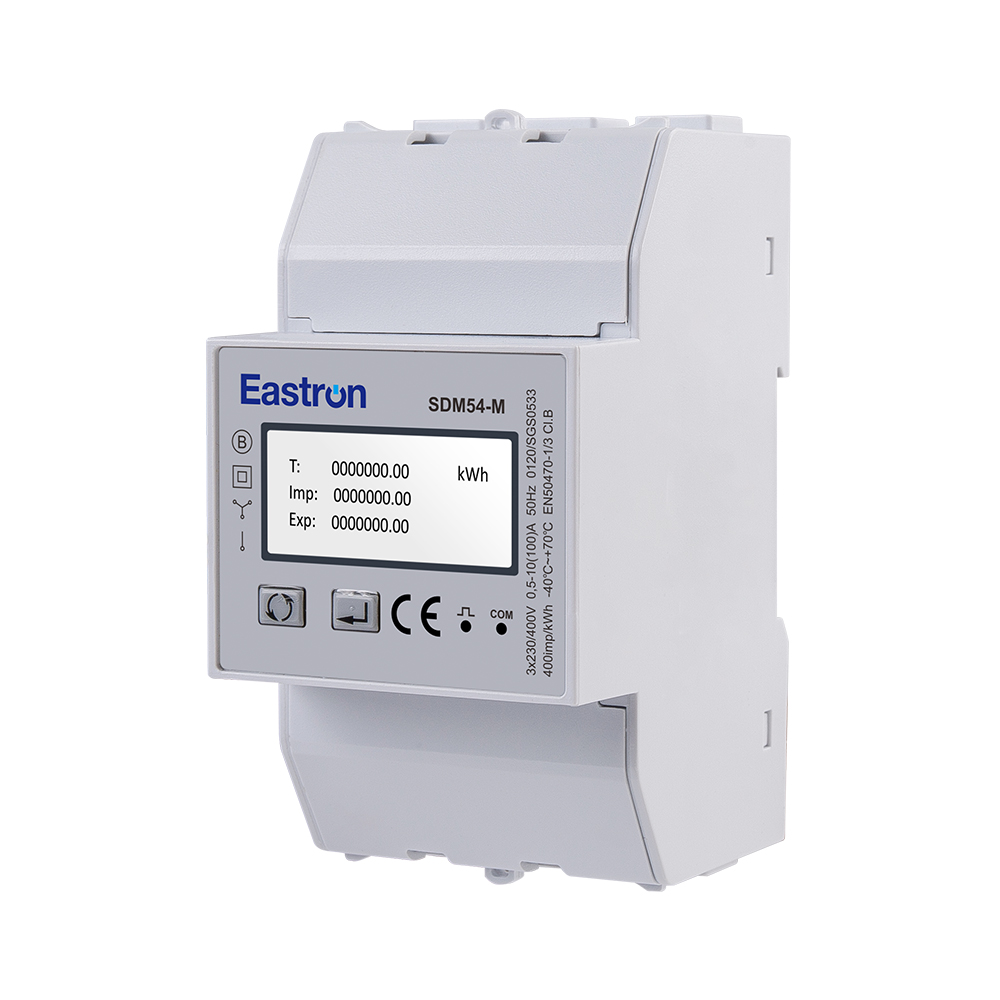 3 Module RS485 Modbus Din Rail Three Phase MID Energy Meter