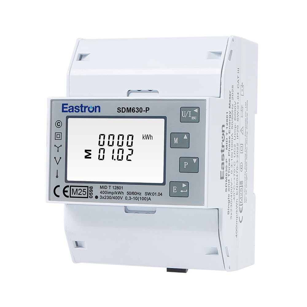 Pulse Output Din Rail Three Phase MID Energy Meter