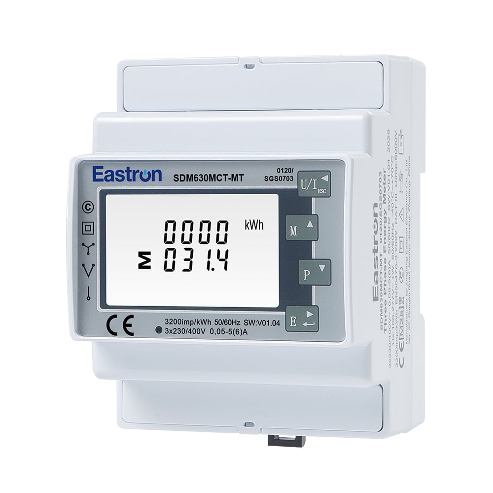 Multi-tariff RS485 Modbus CT Type Din Rail Three Phase Multi-function Energy Meter