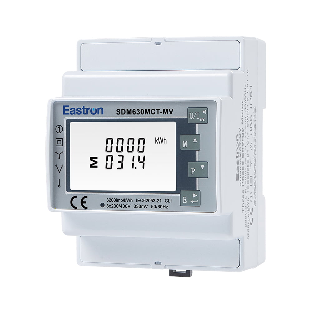 RS485 mA/mV CT operated Din Rail Three Phase Multi-function Energy Meter